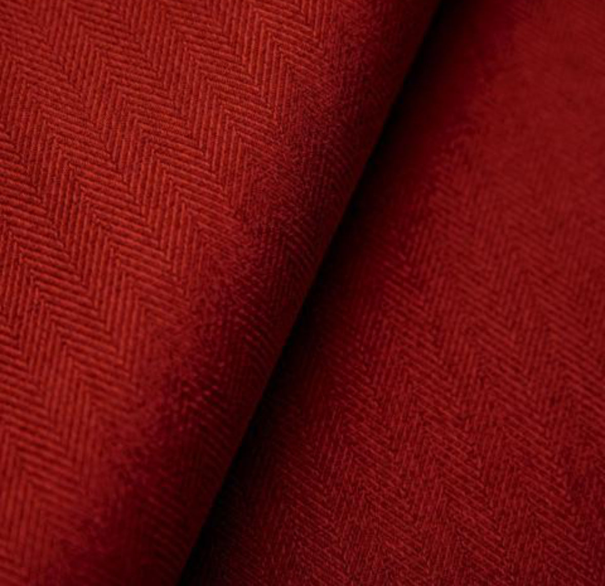 Tweed style fabric , 100% polyester.       Tweed, red