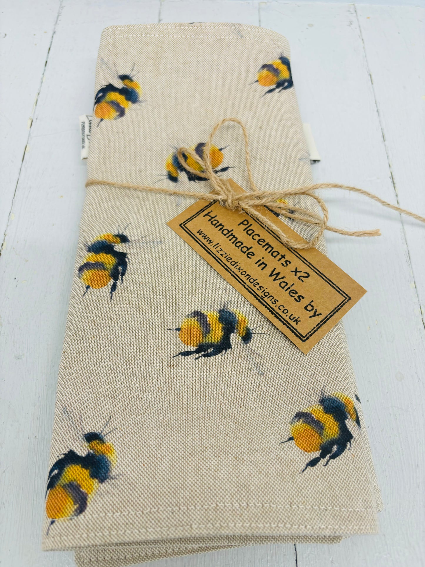 Bee Print Tea Towel