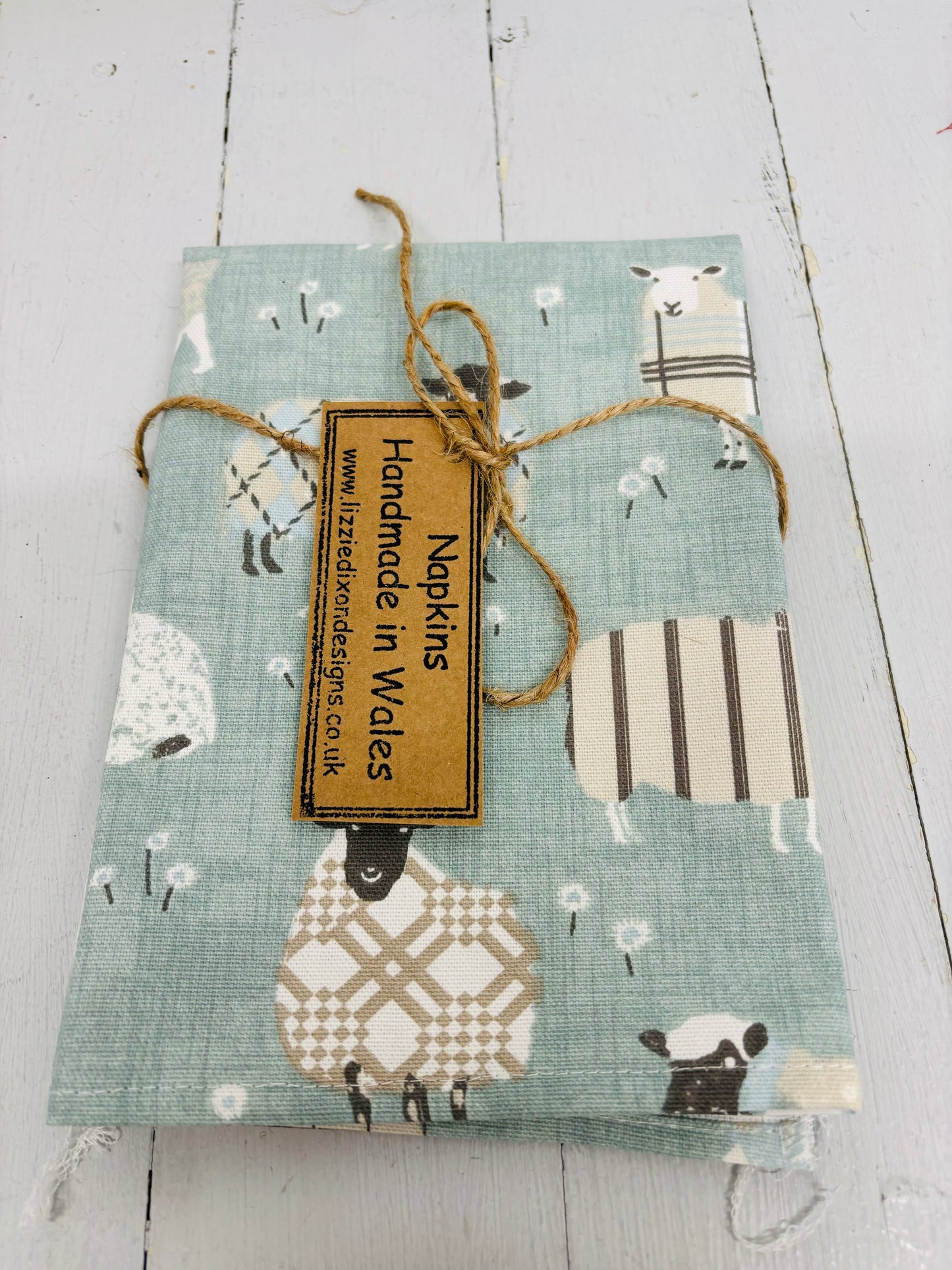 Sheep fabric Napkins -set of 2