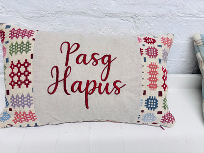 Pasg Hapus Welsh Blanket Cushion