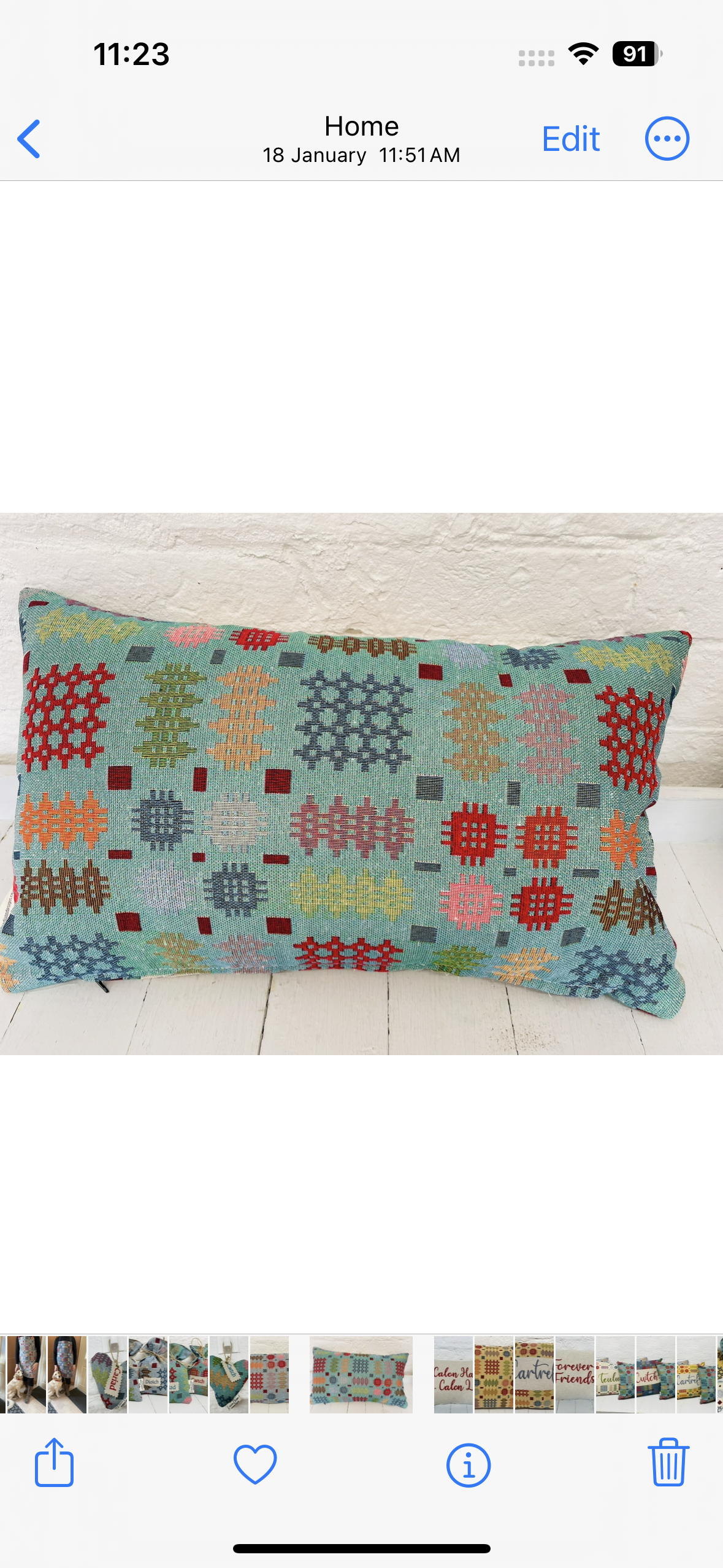 Amser Ymlacio Welsh Blanket style Cushion-Long Panel Cushion-Welsh quote cushion