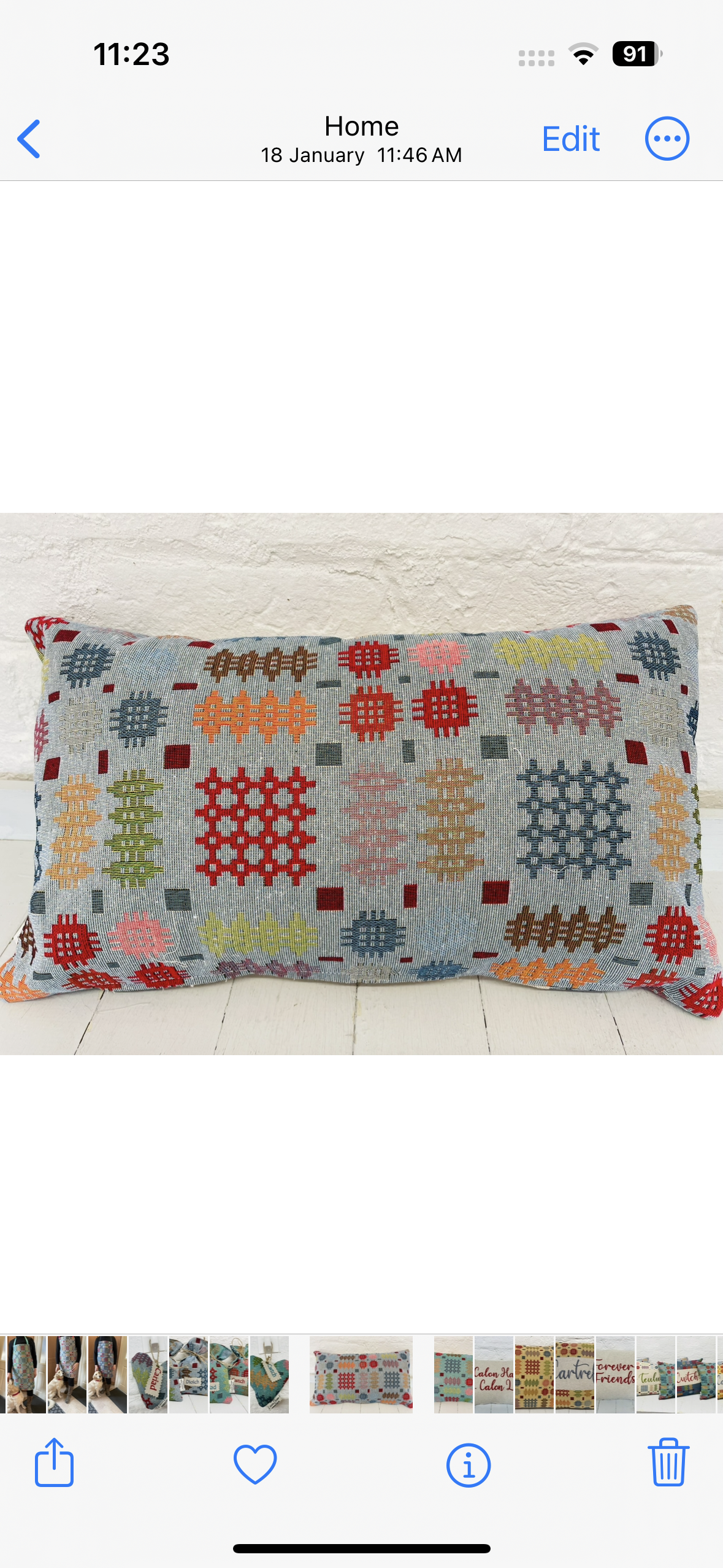 Amser Ymlacio Welsh Blanket style Cushion-Long Panel Cushion-Welsh quote cushion