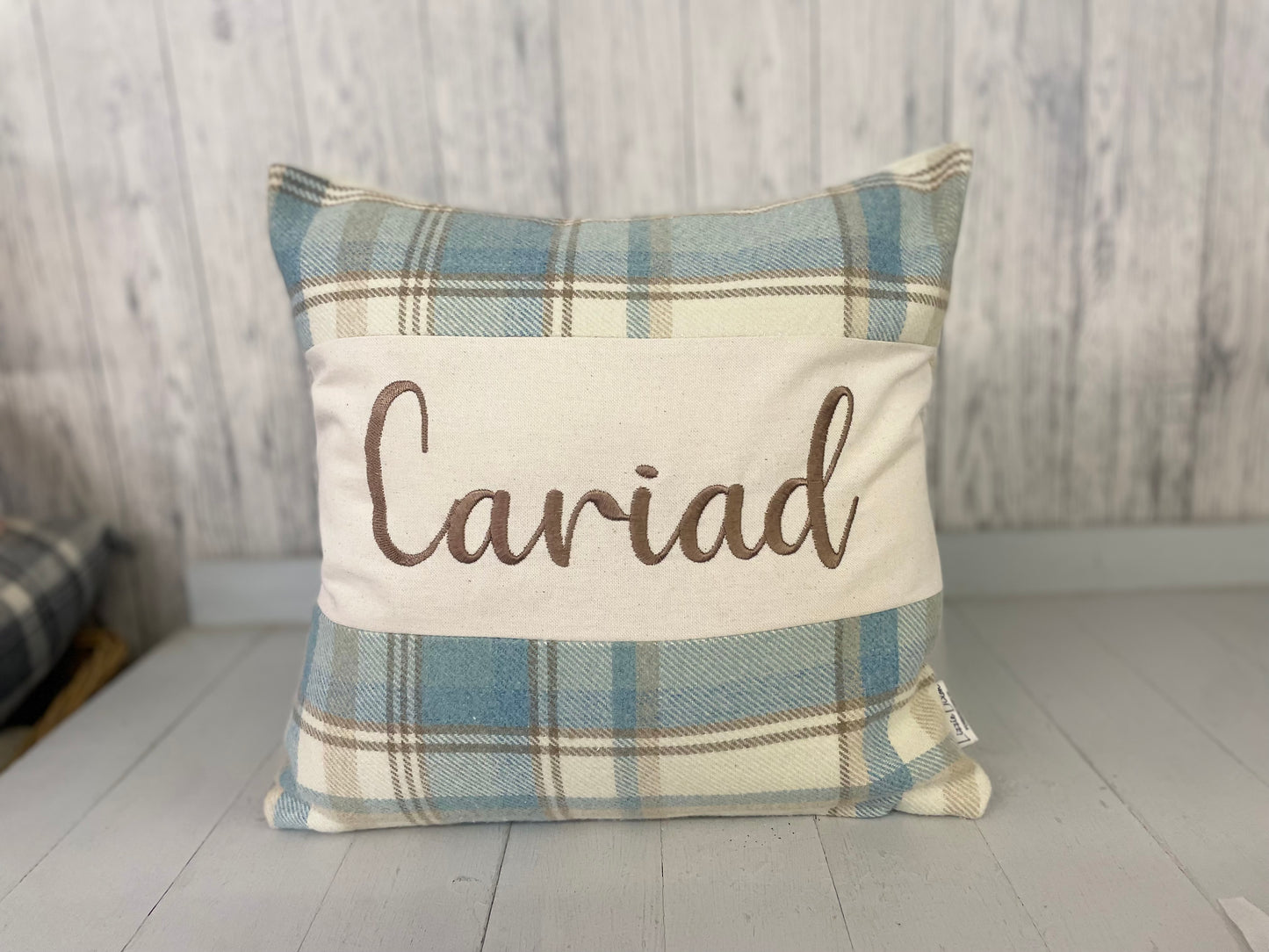 Cariad Wool Touch 16” Square  Panel Cushion-
