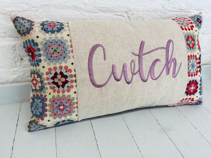 Cwtch Crochet style Cushion-Cwtch Rectangle  Cushion