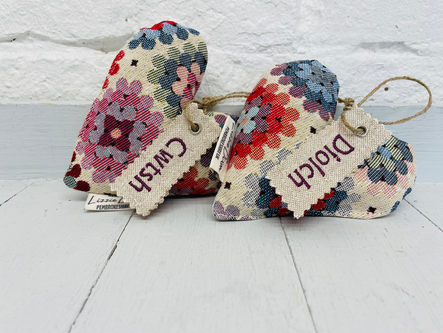 Mini   Heart Crochet style -Mini Heart with Tag