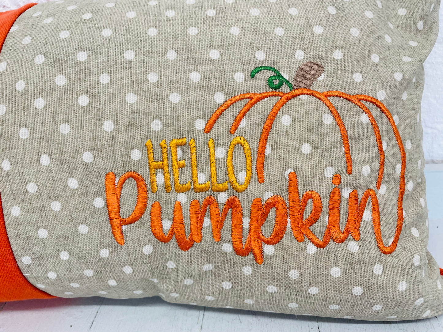 Hello Pumpkin Panel Cushion