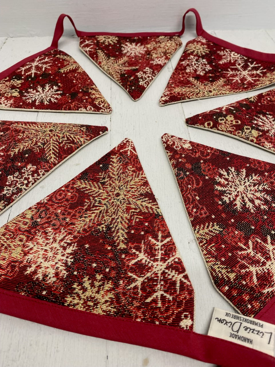 Luxe Snowflake tapestry Christmas Sack