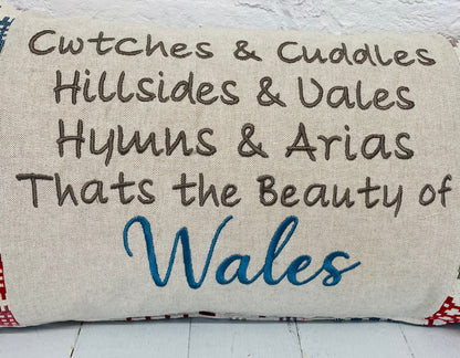 Cwtches and Cuddles Welsh Quote- Welsh Blanket