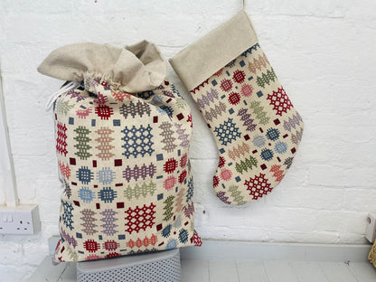 Welsh Blanket Christmas Sack