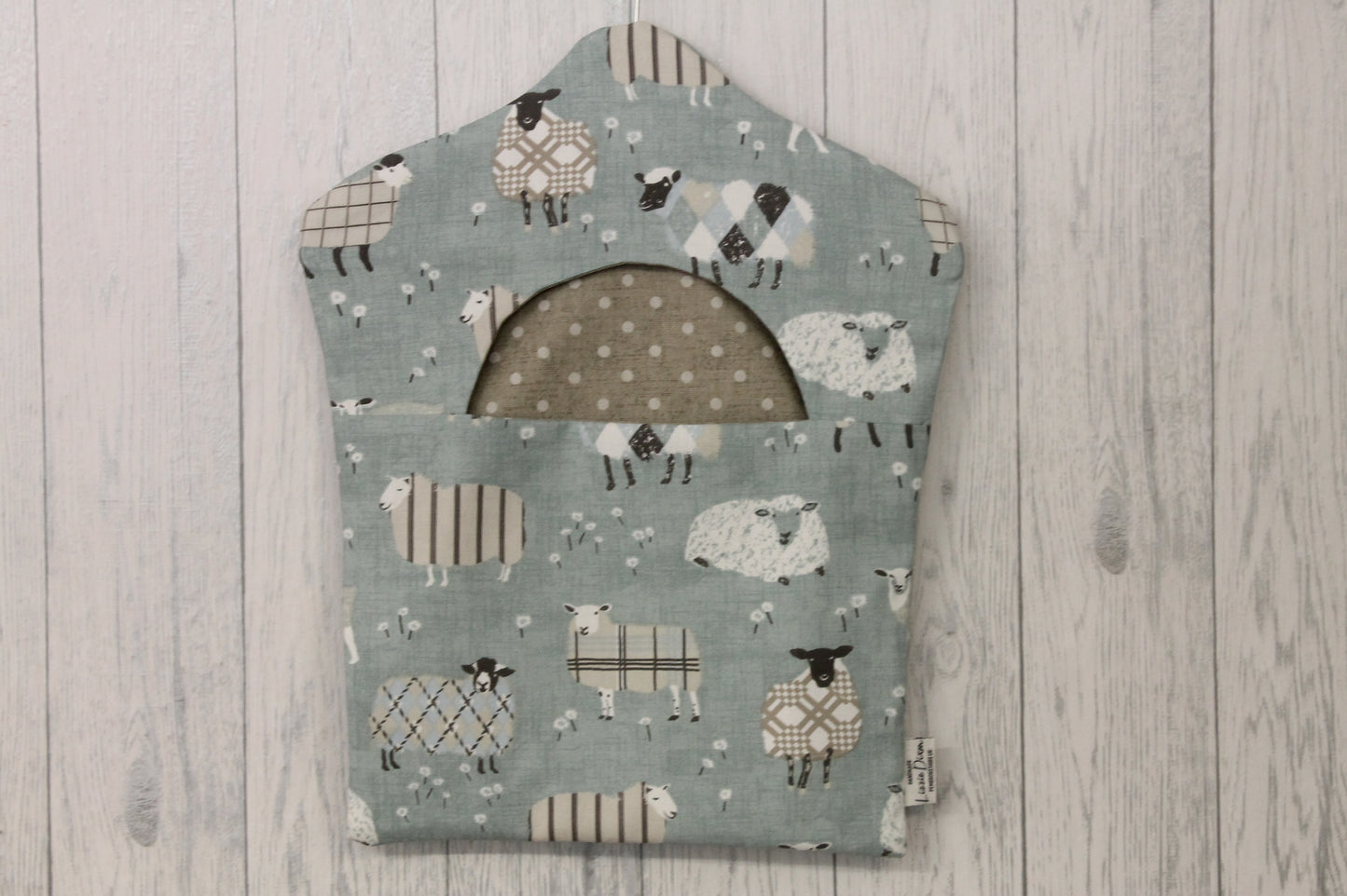 Sheep Peg Bag -fully lined-choice of 4 colours