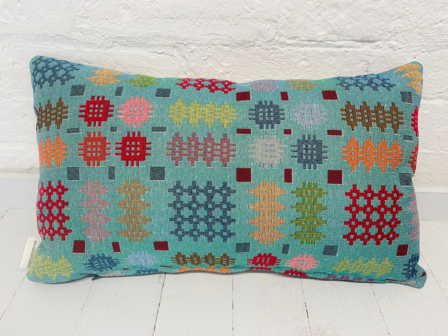 Welsh Blanket style Cushion- long  Cushion