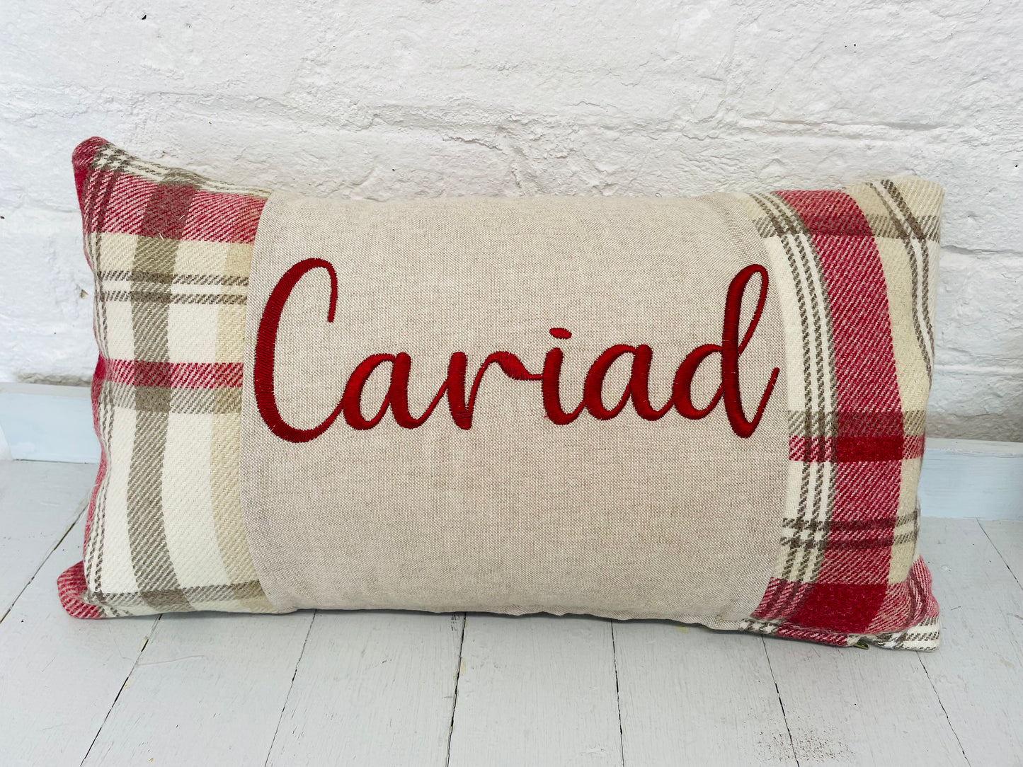 Cariad Wool Touch Long Panel Cushion- Choice of 4 Colours