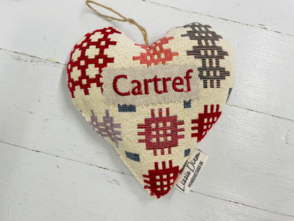 Lavender Heart -Welsh Blanket style Heart