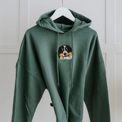 Personalised embroidered Hoodie-Business logo -Pet Portrait