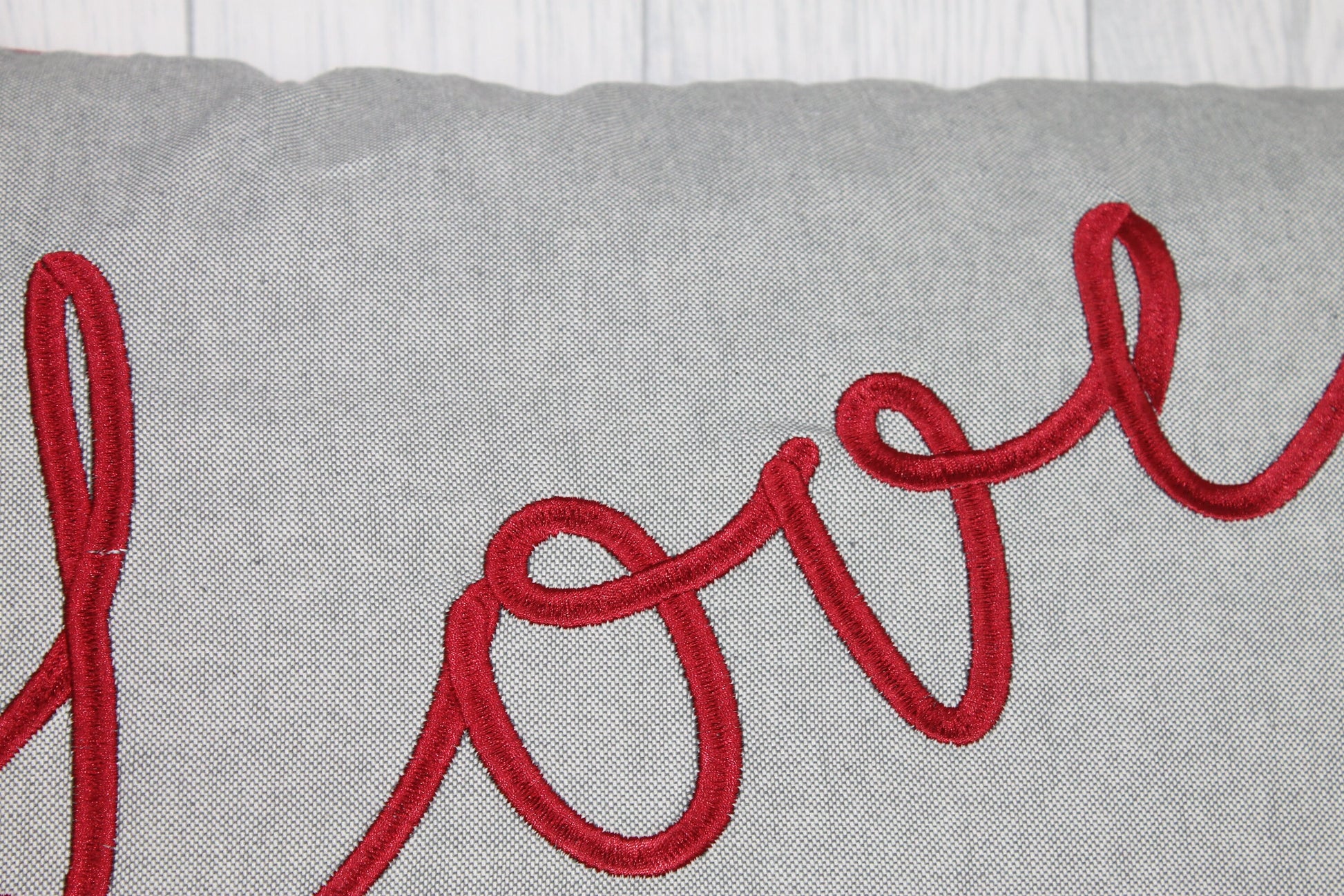 Love Cushion Grey and Red Pillow, Valentines Day Gift ,Gift For Her, Gift For Friend,Valentines Day Pillowcase,Valentines Day Cushion Cover