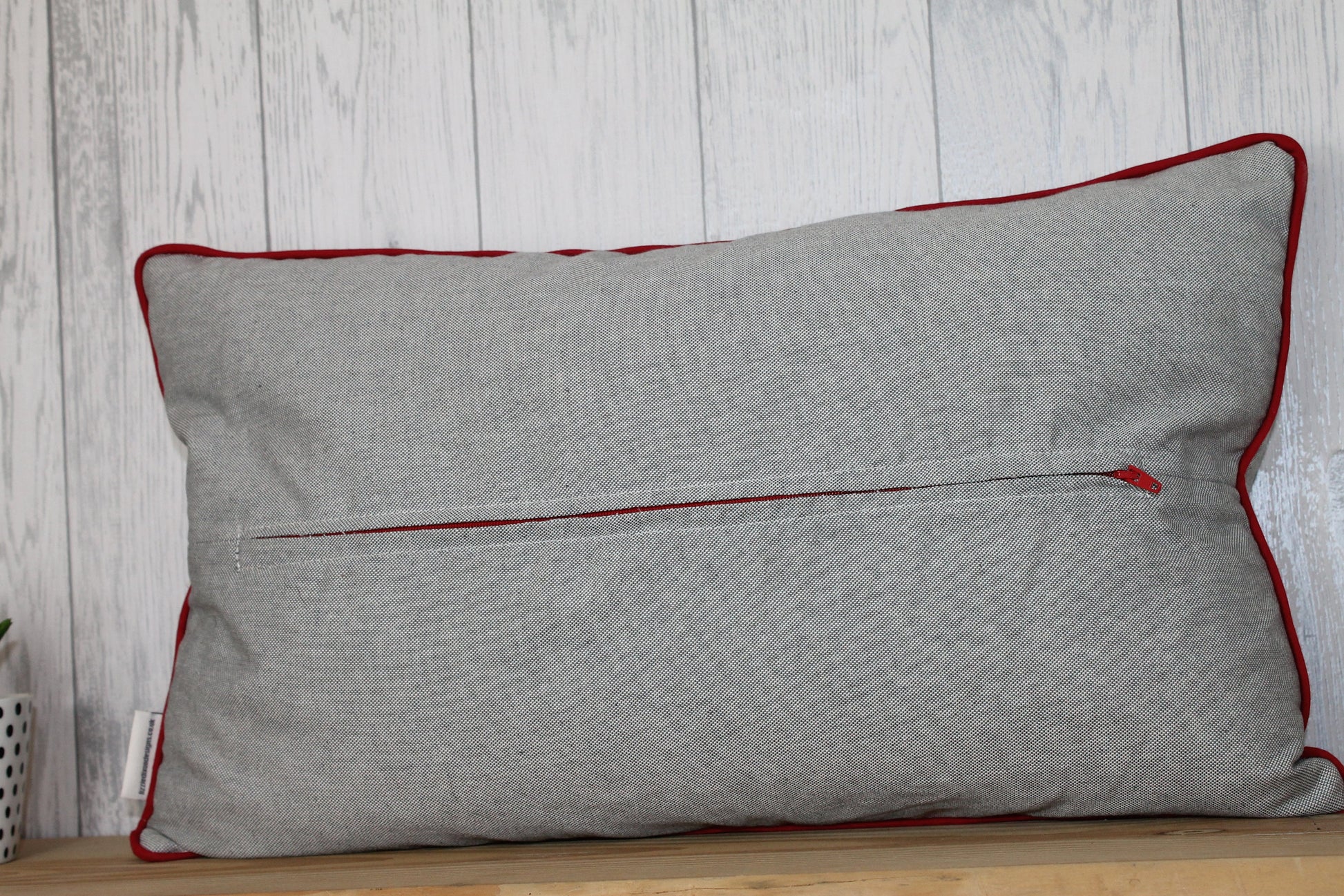 Love Cushion Grey and Red Pillow, Valentines Day Gift ,Gift For Her, Gift For Friend,Valentines Day Pillowcase,Valentines Day Cushion Cover