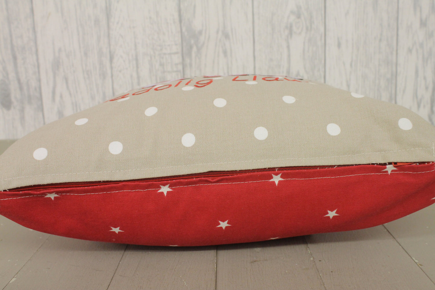 16” Christmas Gnomes Cushion, Festive Cushion-Festive Gnomes- Welsh Christmas Gnomes-Nadolig Llawen.