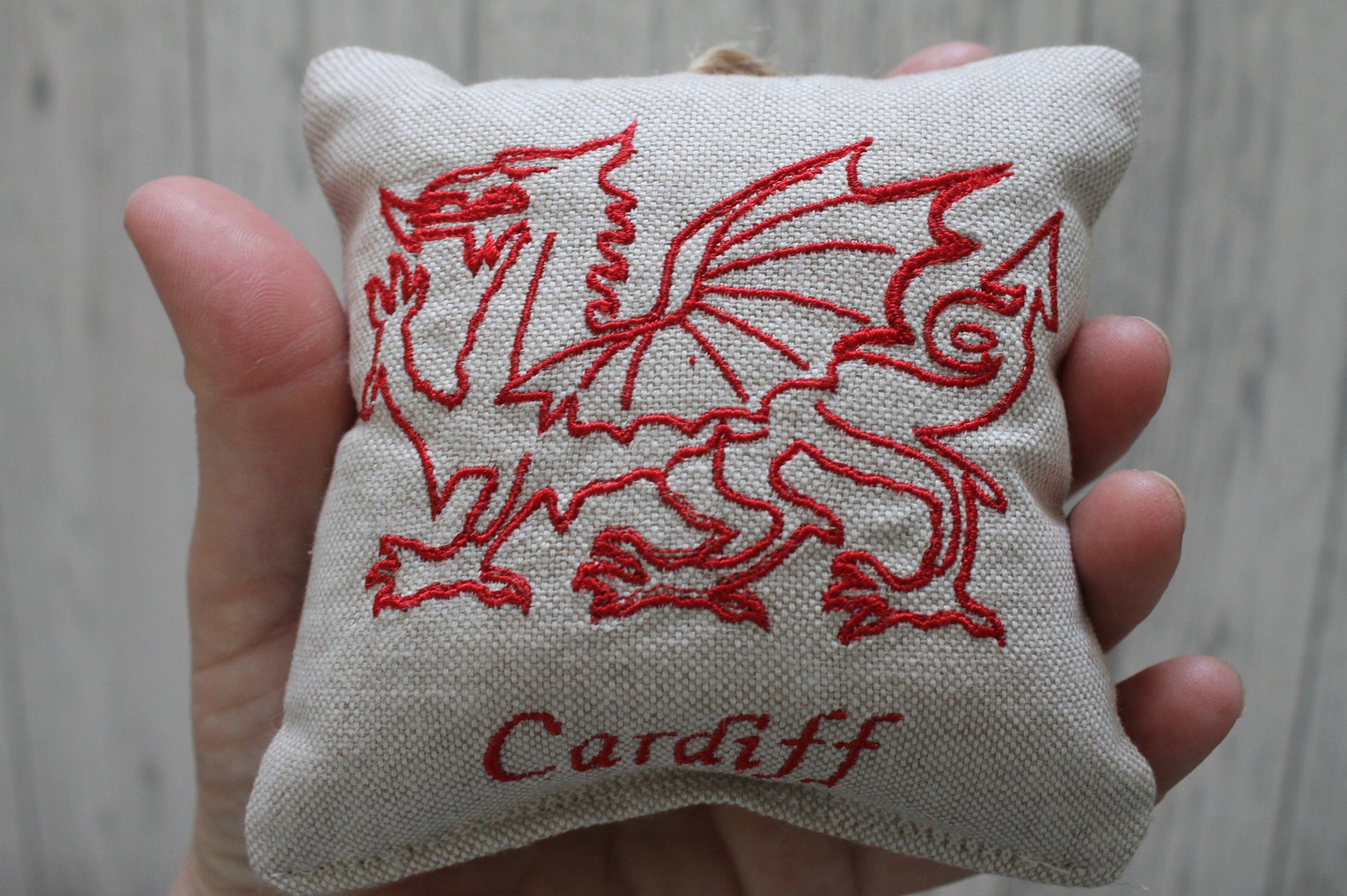 Welsh Dragon Hanging Decoration -Lavender Hanging decoration -Personalised welsh gift -Cymru Gift