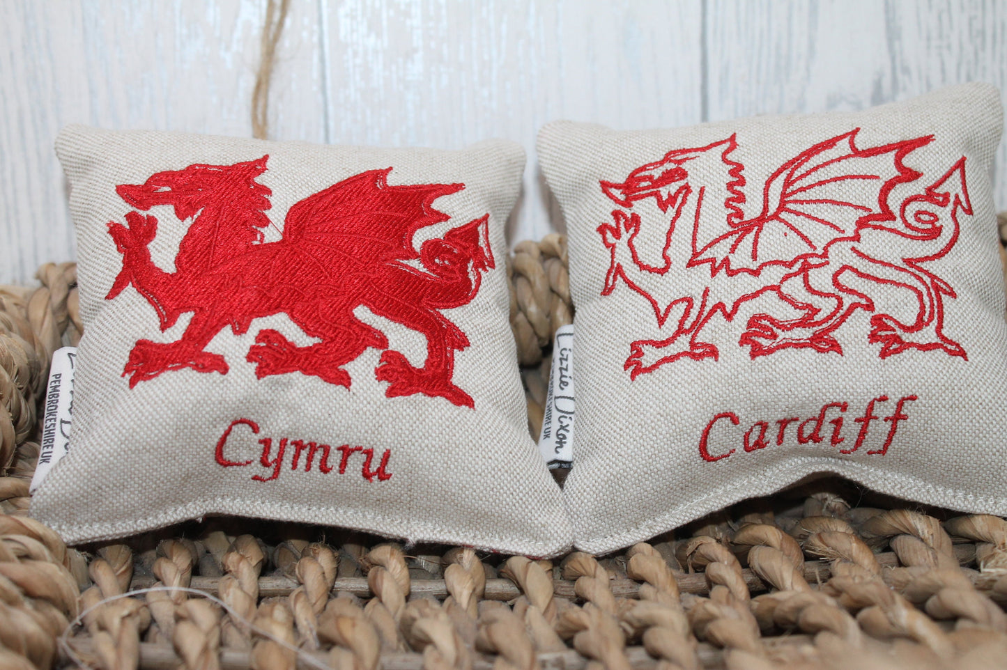 Welsh Dragon Hanging Decoration -Lavender Hanging decoration -Personalised welsh gift -Cymru Gift