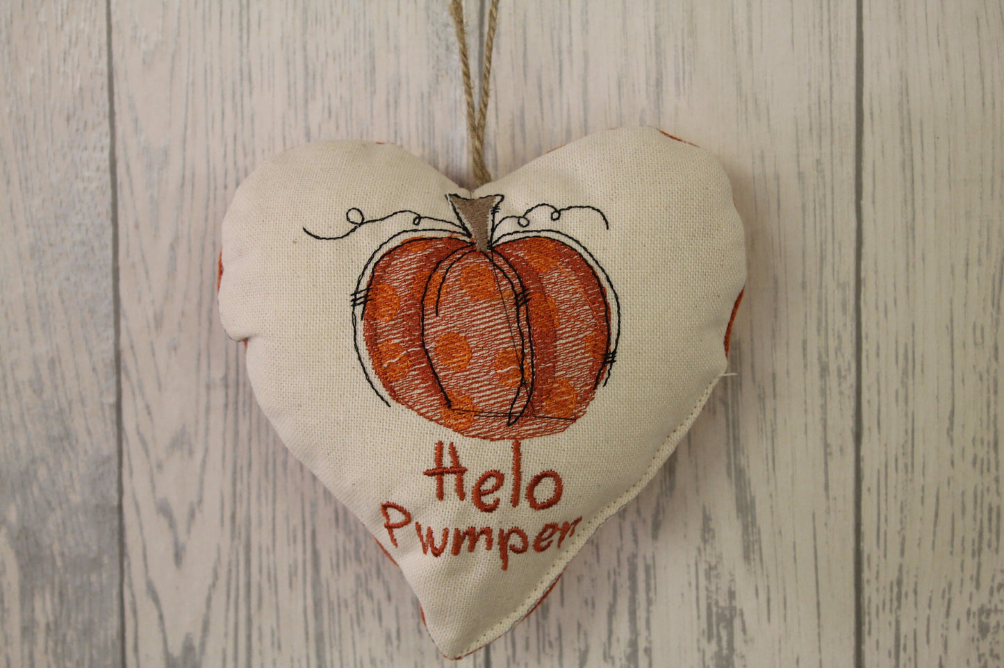 Helo Pwmpen Autumn Hanging Decoration- Welsh quote Autumn Decoration-Welsh Gift Pumpkin Decoration