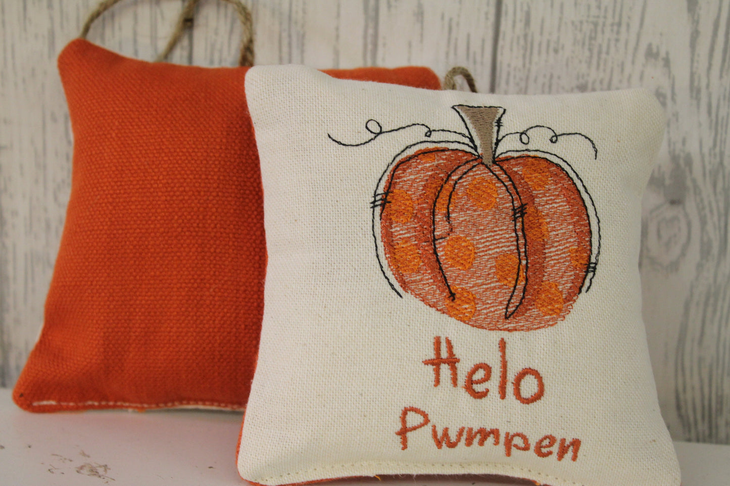 Helo Pwmpen Welsh Autumn Hanging Decoration-Welsh Quote -Autumn Decoration-Pumpkin Decoration