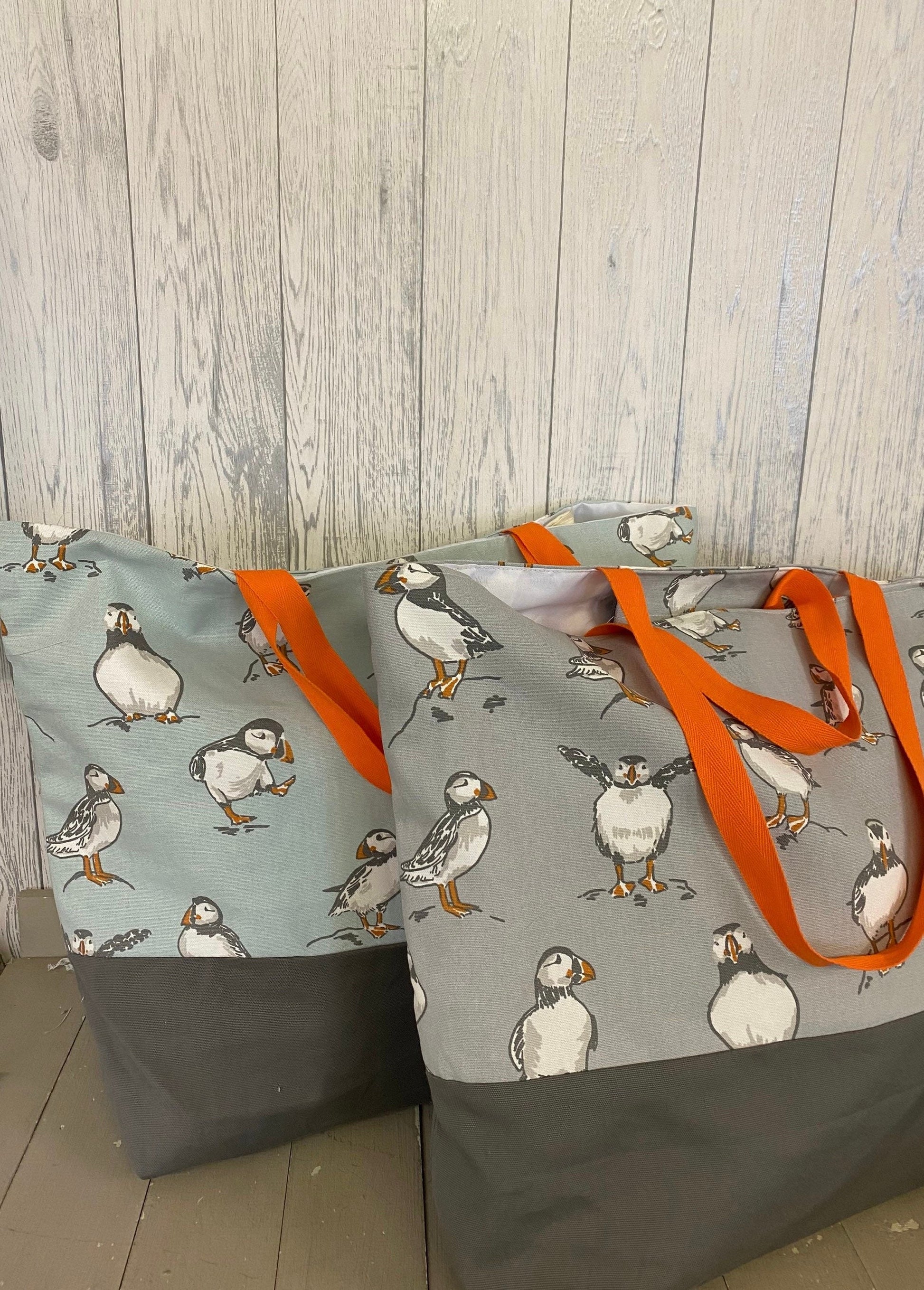 Large puffin beach bag outdoor swimming bag