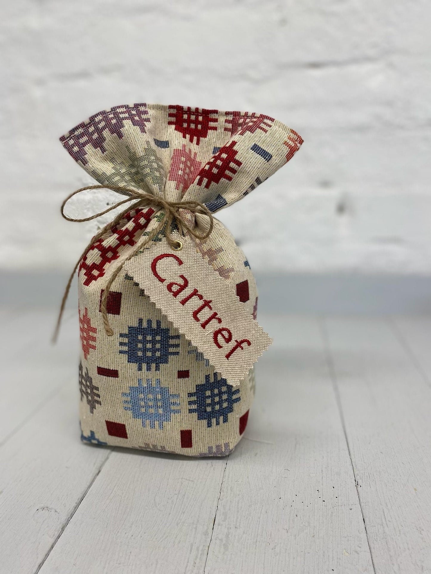 Welsh Blanket Tapestry Door Stop cartref