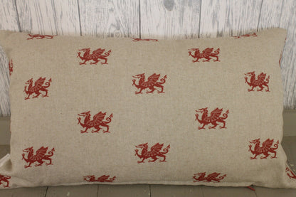 Welsh Quote Cushion- Cwtches & Cuddles Dragon Cushion- Welsh Dragon cushion- Personalised cushion-