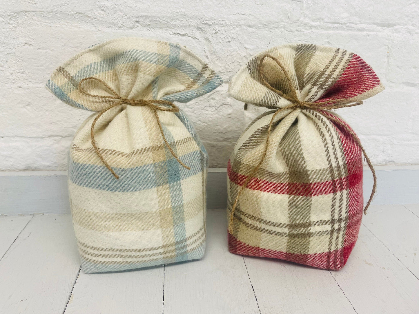 Door Stop, Wool Touch fabric door stop- Hand Tied