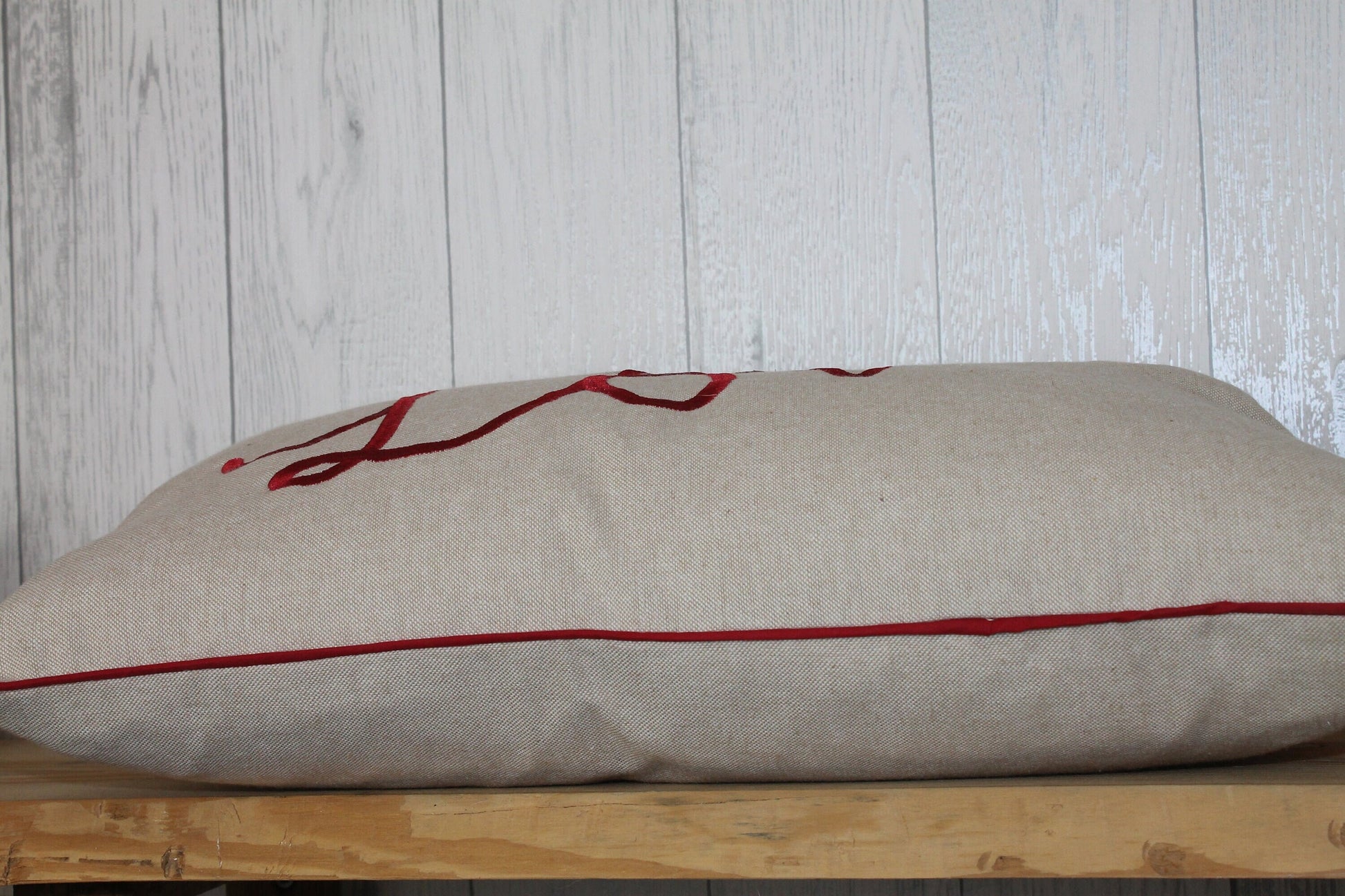 CWTSH Cushion Cream and Red Pillow ,Valentines Day Gift ,Gift For Her, Gift For Friend,Valentines Day Cushion Cover