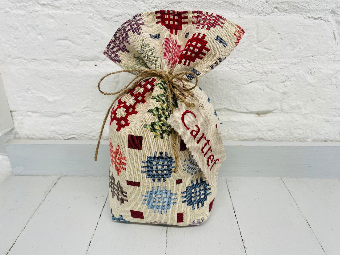 Welsh Blanket Tapestry Door Stop cartref