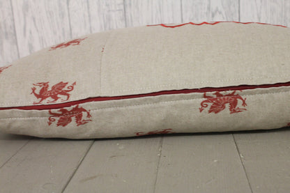 Welsh Quote Cushion- Cwtches & Cuddles Dragon Cushion- Welsh Dragon cushion- Personalised cushion-