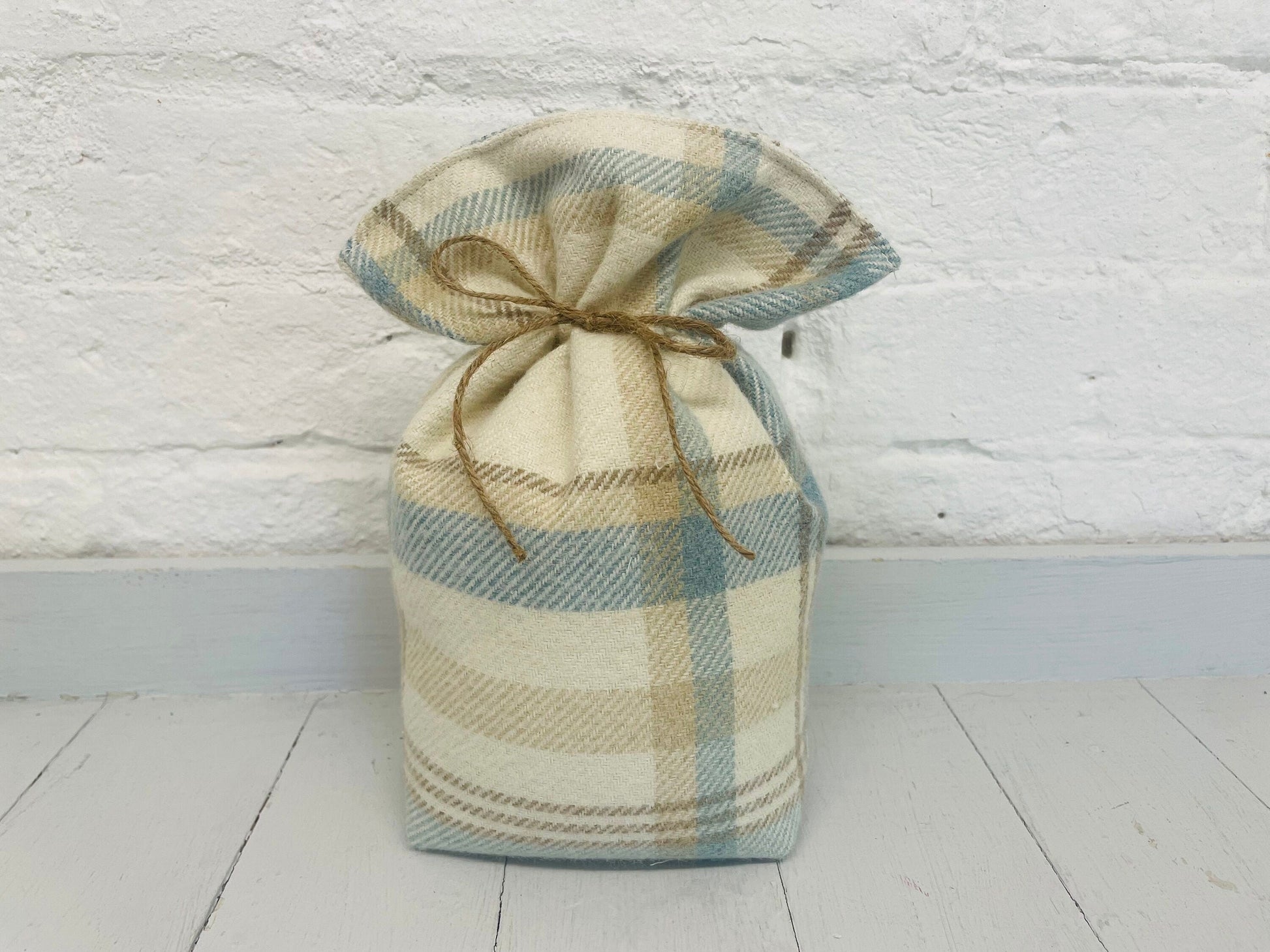 Door Stop, Wool Touch fabric door stop- Hand Tied