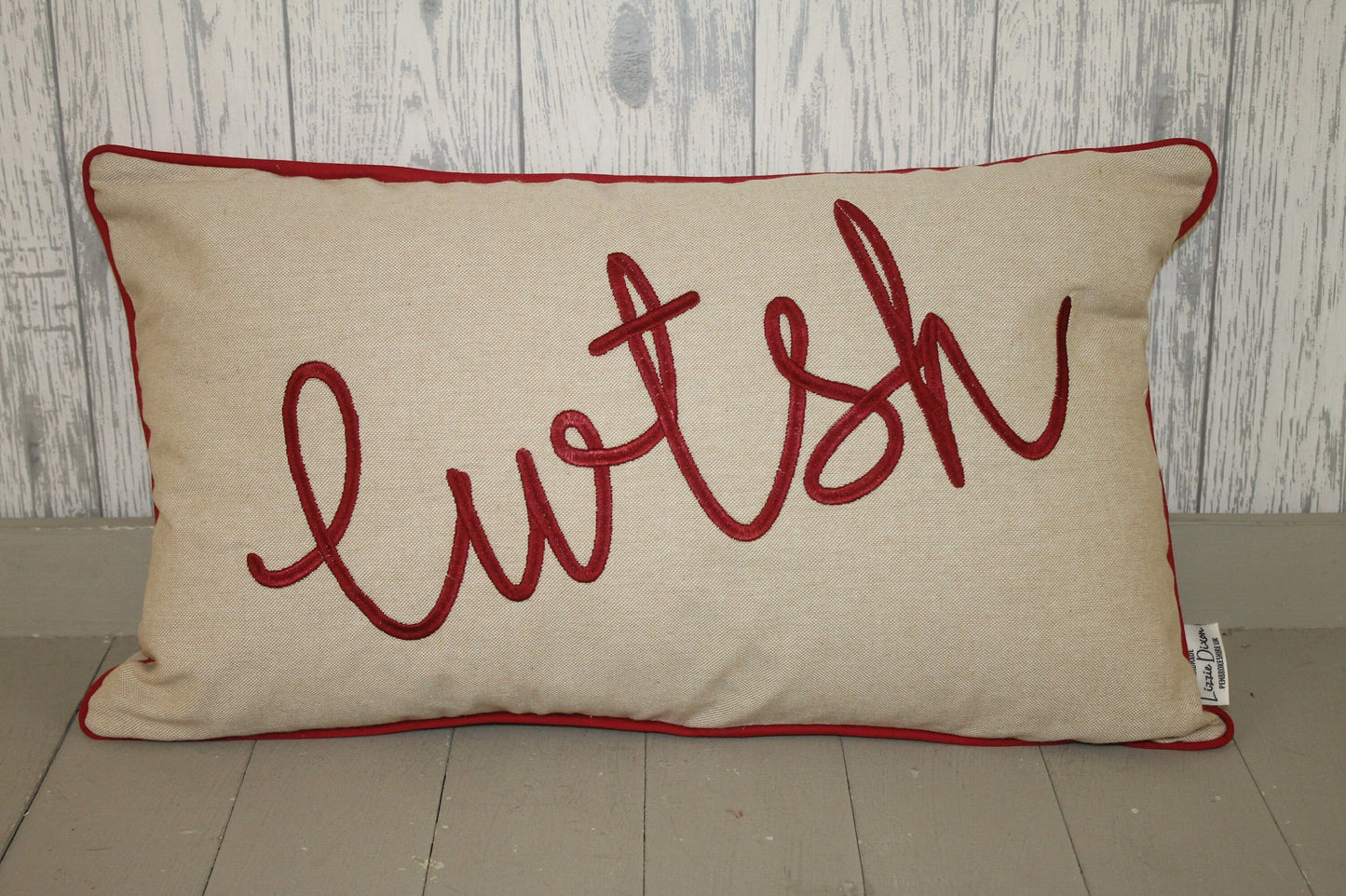 CWTSH Cushion Cream and Red Pillow ,Valentines Day Gift ,Gift For Her, Gift For Friend,Valentines Day Cushion Cover