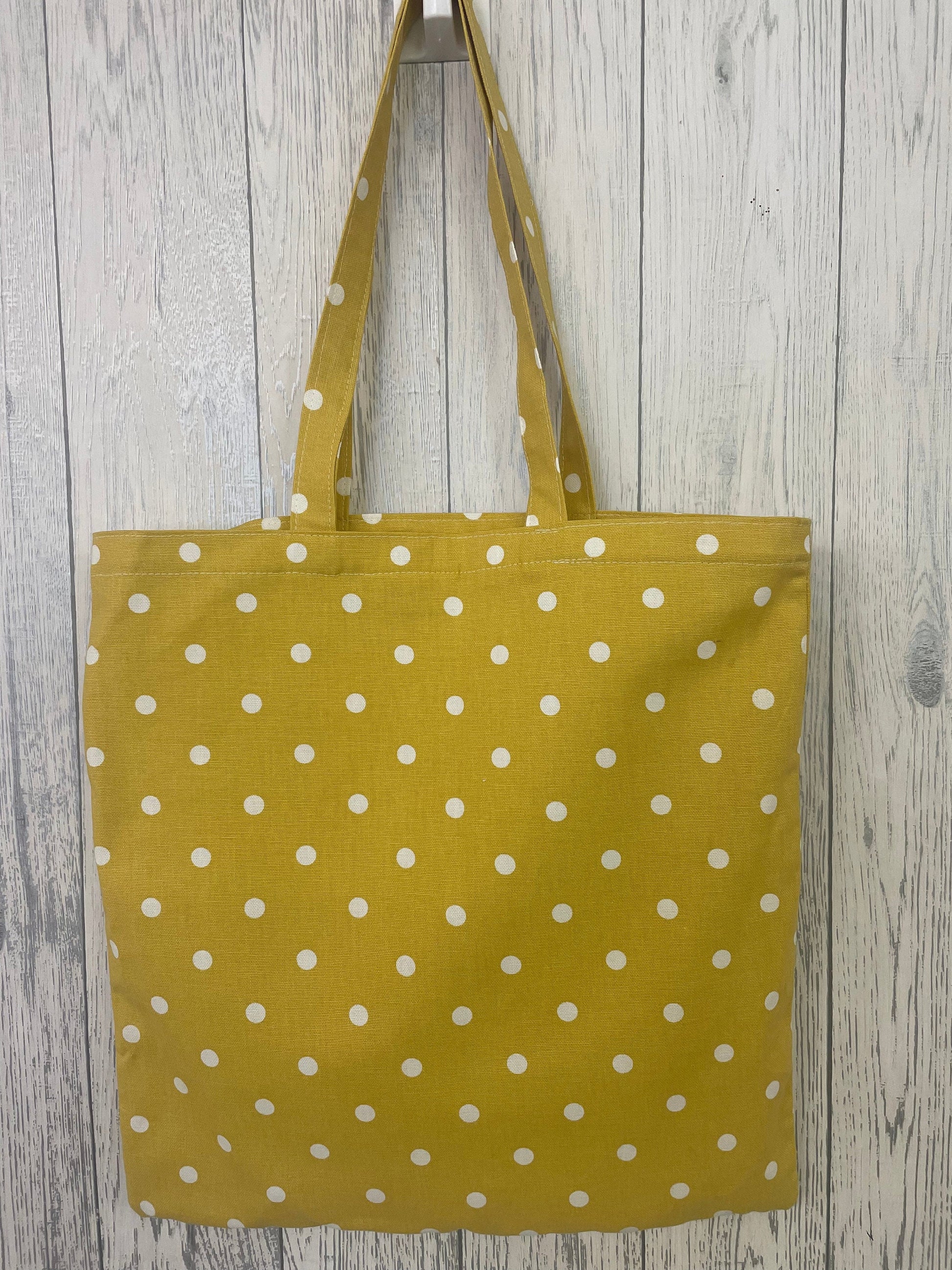 Mustard Dotty Shopping bag