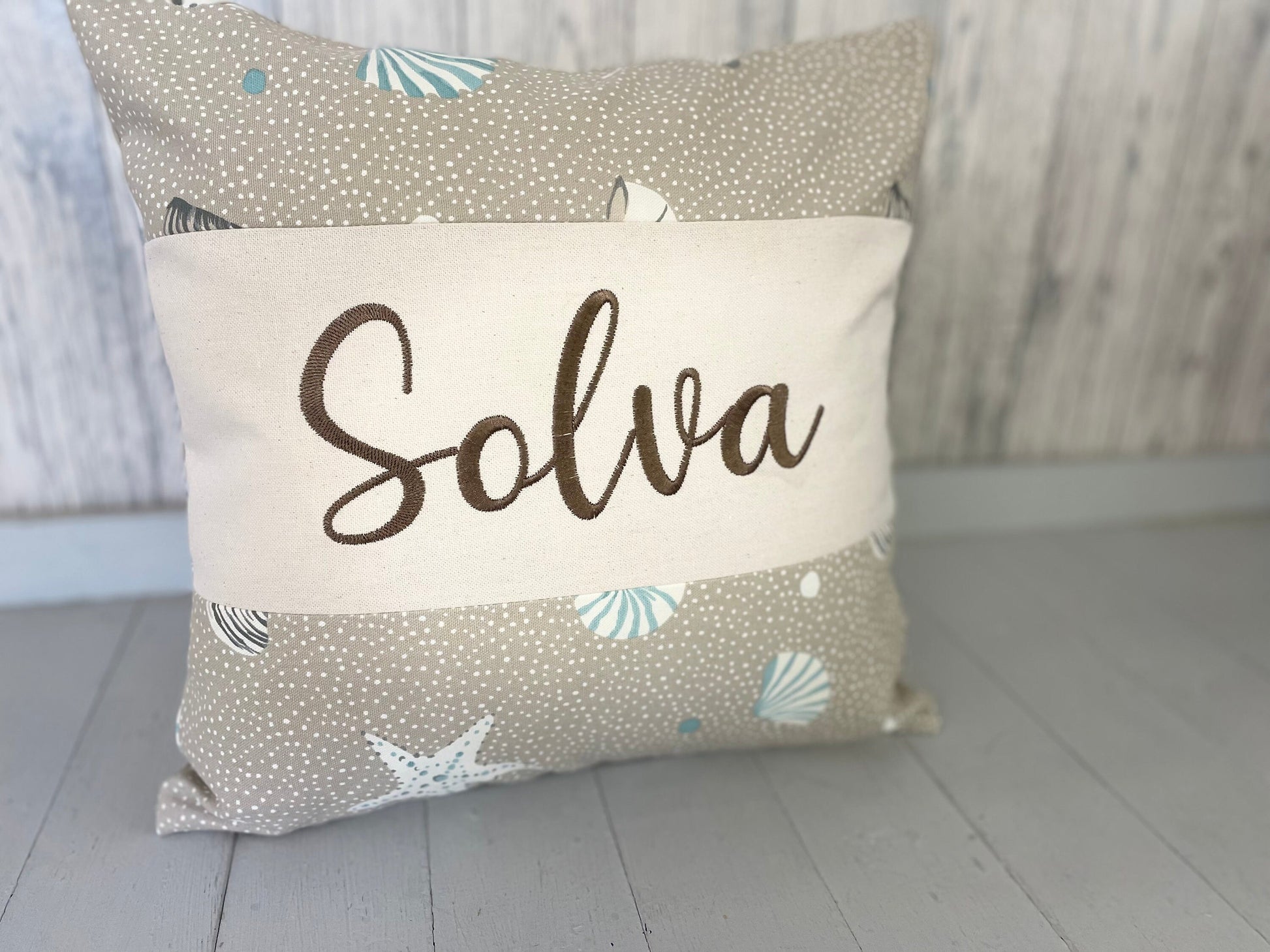 Personalise Nautical themed Location Cushion