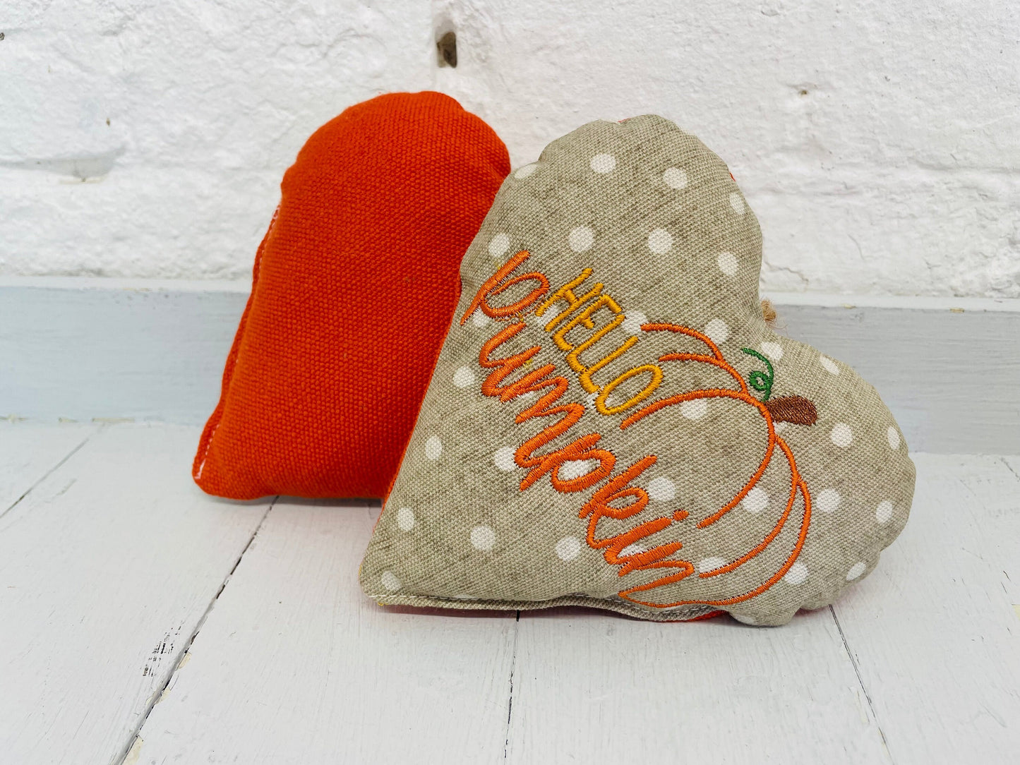 Hello Pumkin Hanging Heart Decorations.