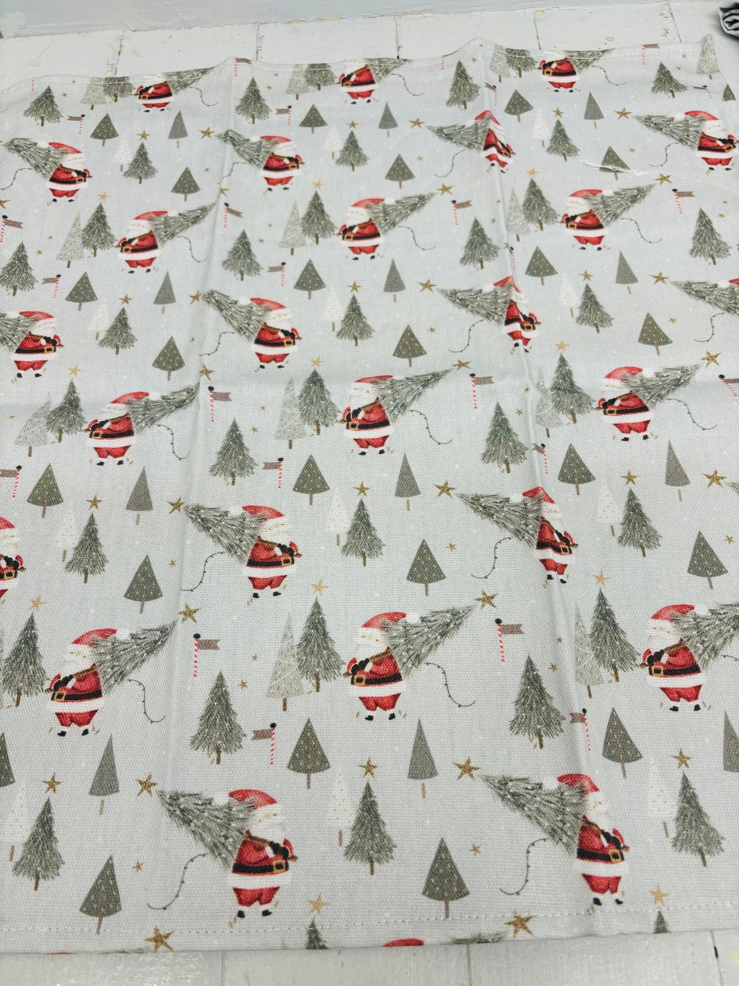 Copy) Christmas Napkins - Festive table- Father Christmas and Christmas Trees, Handmade festive Napkins - Fabric Napkins