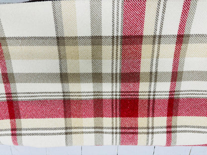 Wooltouch fabric. Balmoral tartan, plaid,check upholstery weight fabric suitable for curtains,cushions,blinds, upholstery and much more