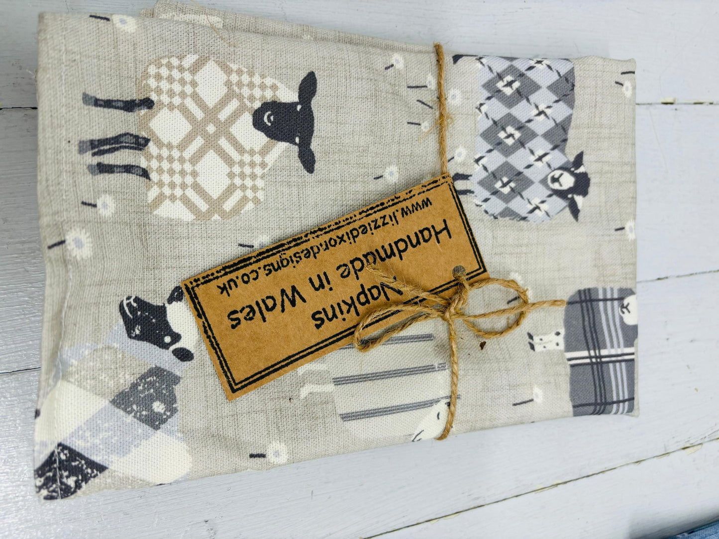 Sheep fabric Table runner -3 lengths