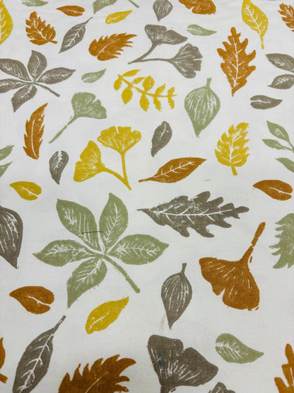 Autumnal leaf Print fabric Napkins