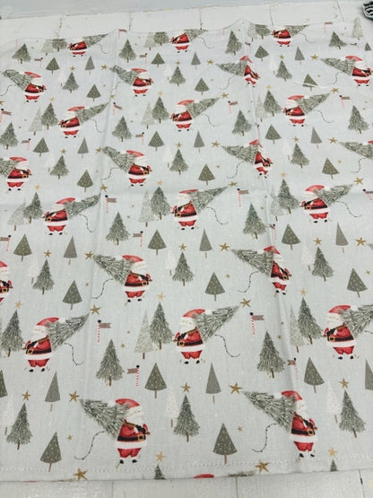 Father Christmas Fabric. 100% cotton . Perfect for dress making and all crafts