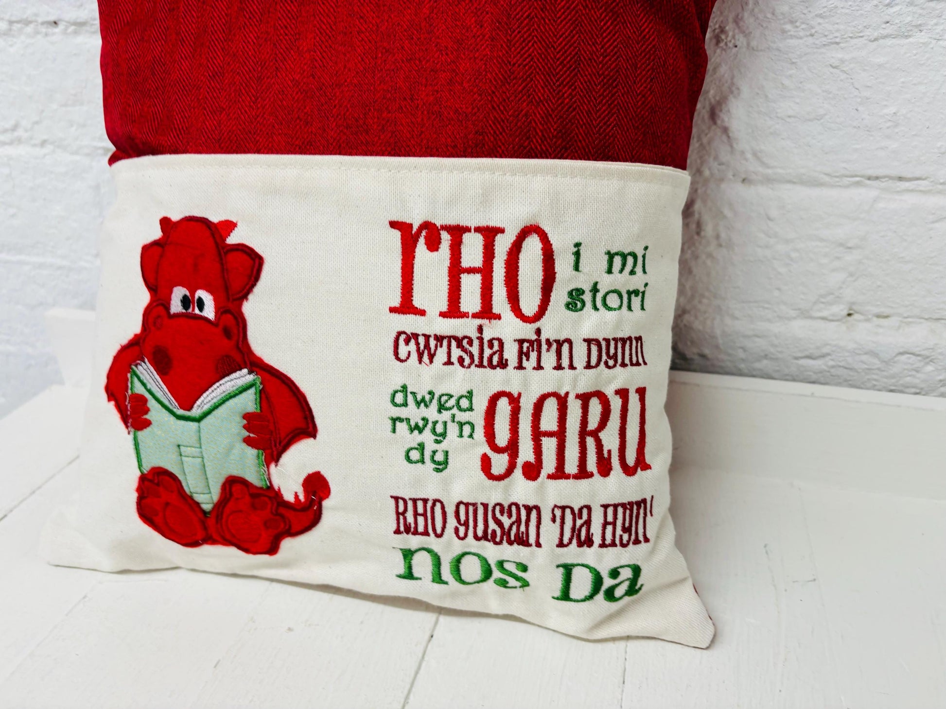 Childrens Book Cushion . Dragon Children's Reading Pillow~Personalised Dragon Pillow~Book Lovers Gift~Travel Pillow-Christmas gift ideas