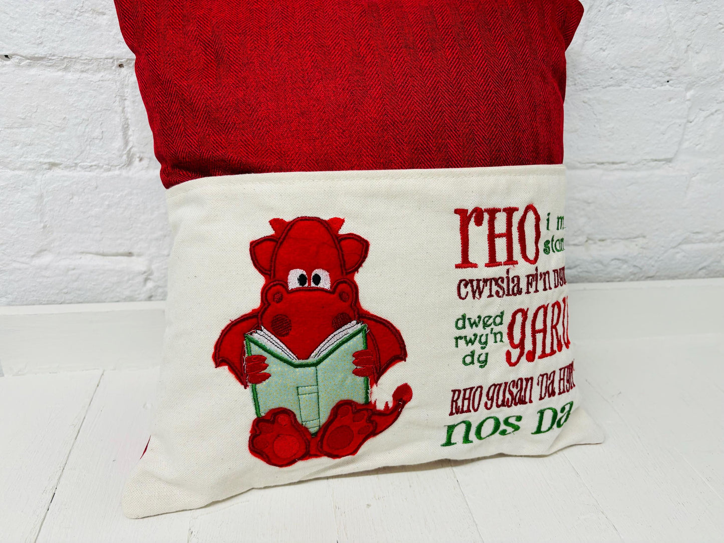 Childrens Book Cushion . Dragon Children's Reading Pillow~Personalised Dragon Pillow~Book Lovers Gift~Travel Pillow-Christmas gift ideas