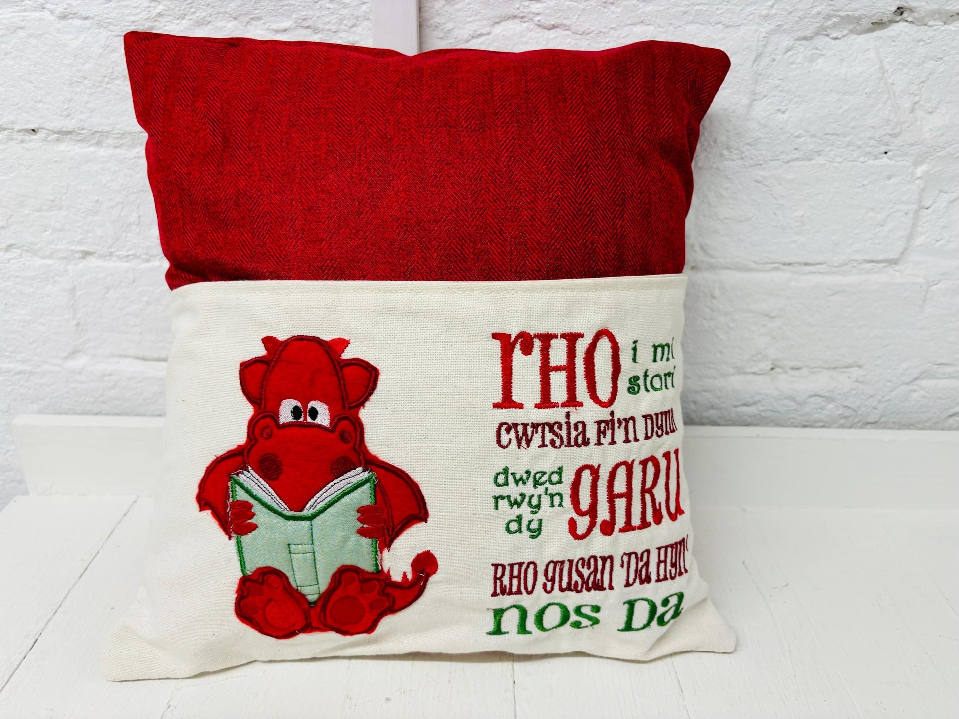 Childrens Book Cushion . Dragon Children's Reading Pillow~Personalised Dragon Pillow~Book Lovers Gift~Travel Pillow-Christmas gift ideas