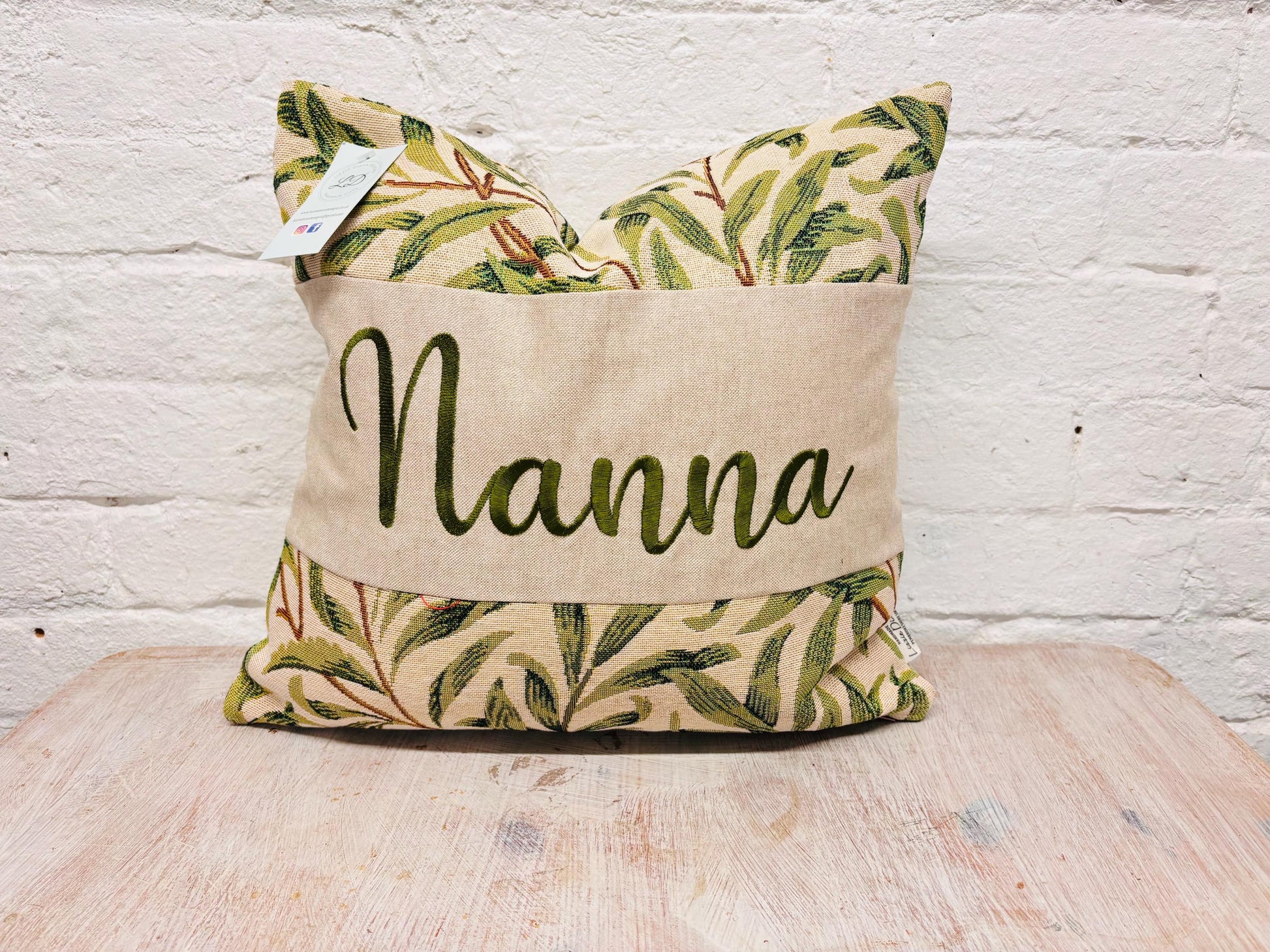 William Morris Willow Bough Tapestry Mother’s Gift, Personalised Cushion, Gift for Mum.