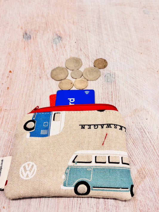 Coin Purse- VW Camper Van Fabric coin Purse