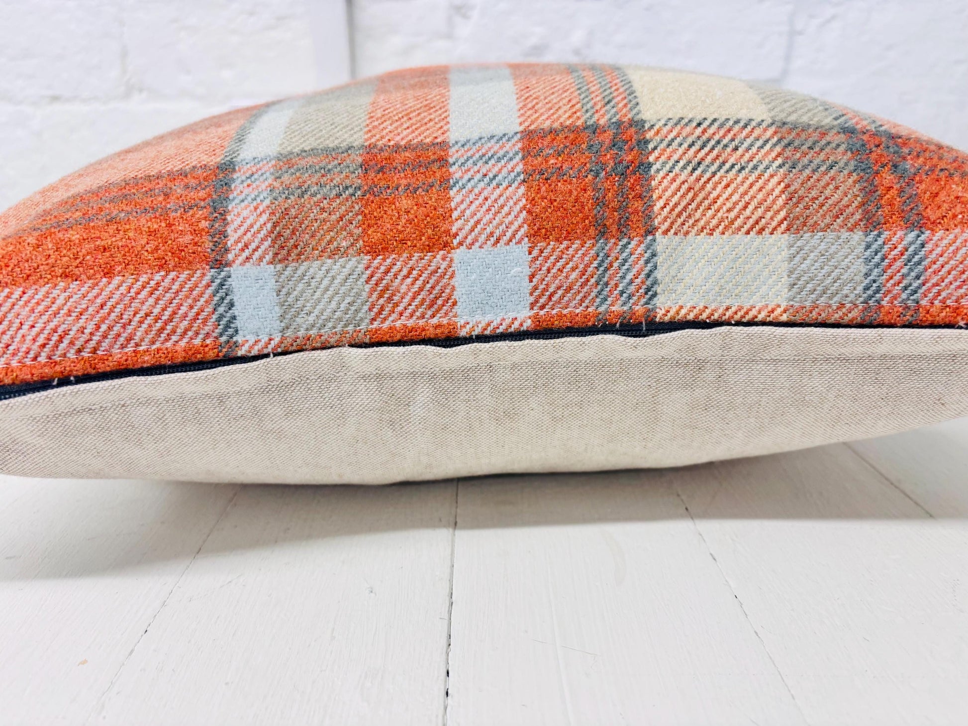Cwtch Cushion- Autumnal faux wool