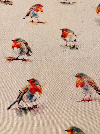 Robin Table runner - Christmas festive Table Runner -3 lengths