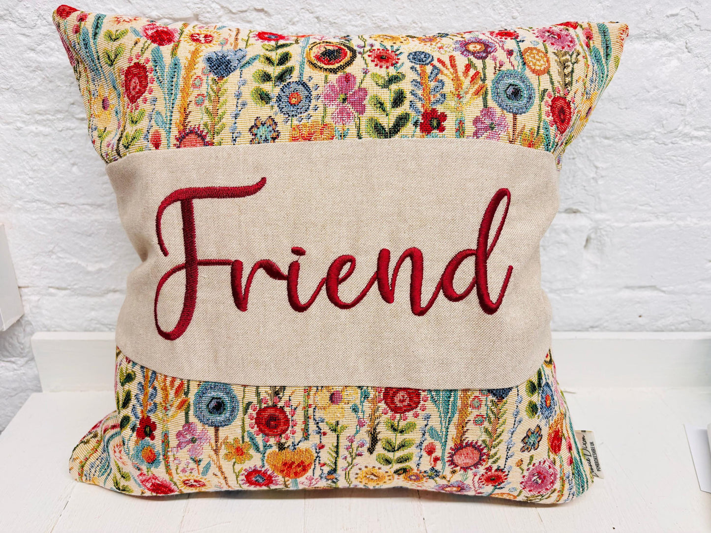 Cwtch kew Garden Floral Tapestry Cushion -Cwtch/Cwtsh